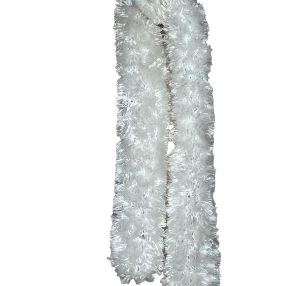 Three scarf set 1 maroon stretch soft knit 2 marbled black white gray 3 white - Picture 10 of 15